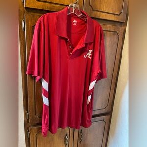 Knights Apparel Red University of AlabamaPolo with White Side Panels